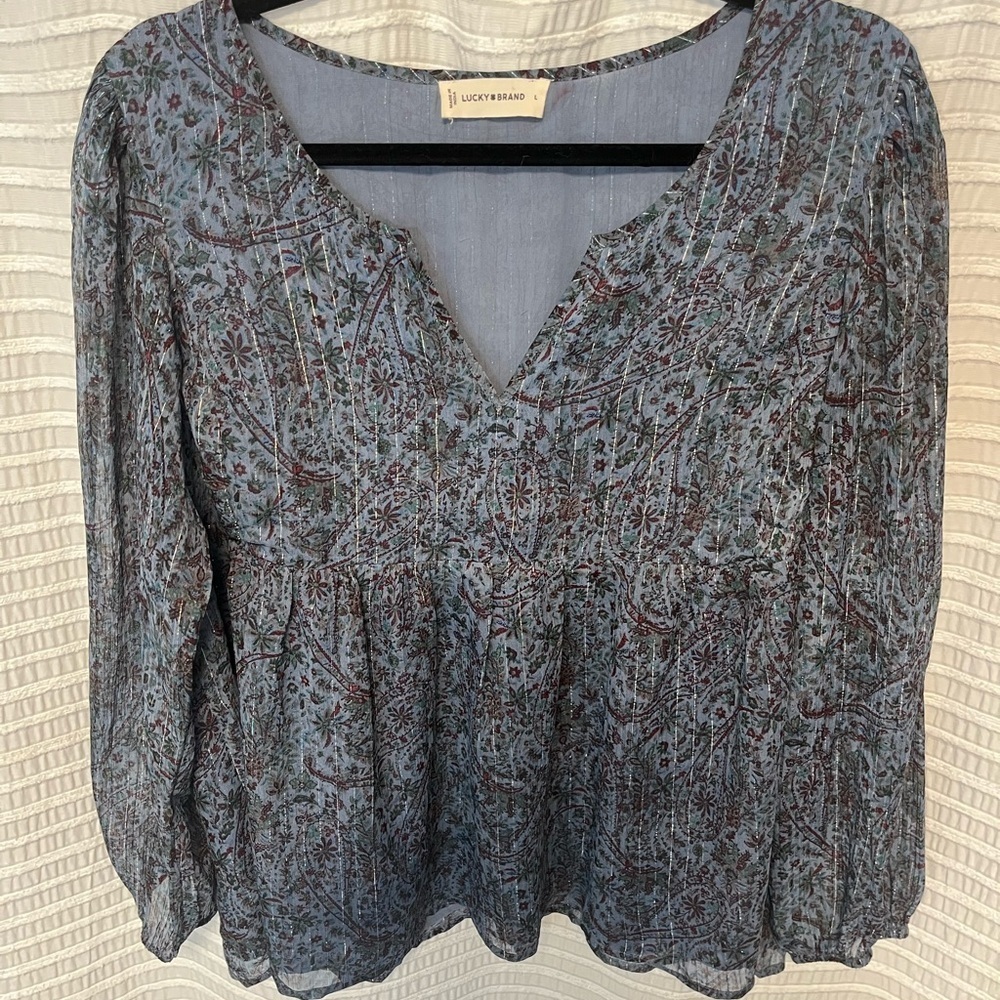 Lucky Brand Peasant blouse - Picture 4 of 8